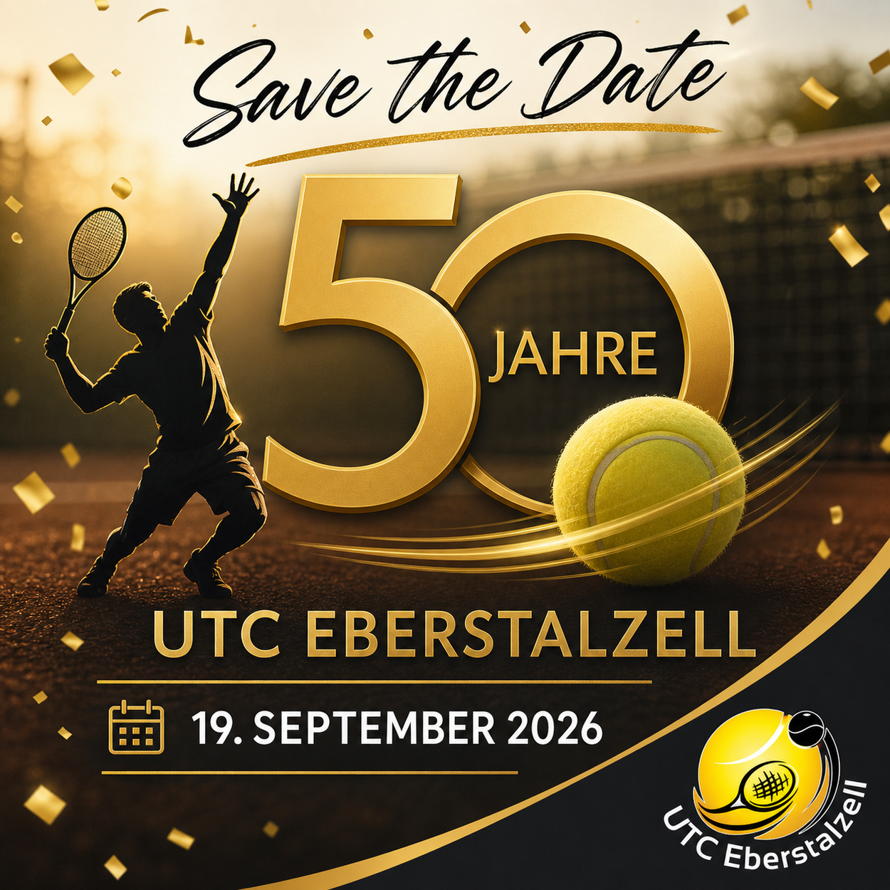 SAVE THE DATE 50 JAHRE UTC EBERSTALZELL